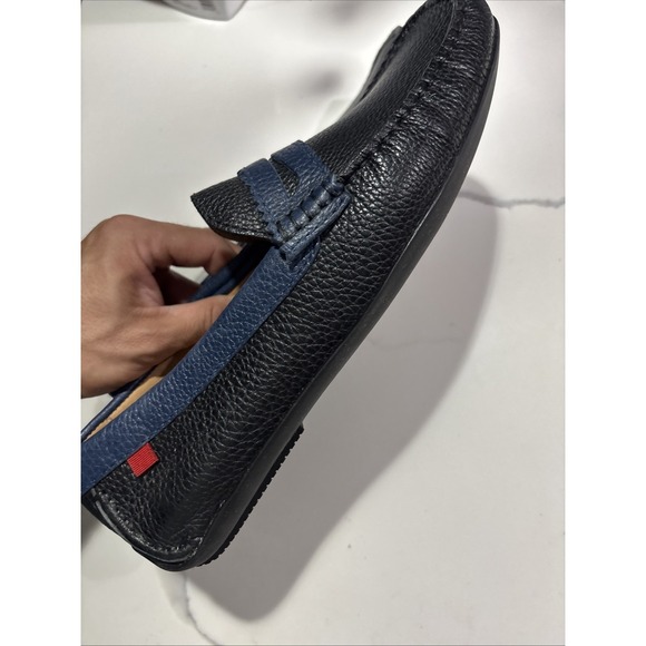 marc joseph mens Unión Street 2.0 shoes loafers Black Blue Size 11 - Picture 2 of 6
